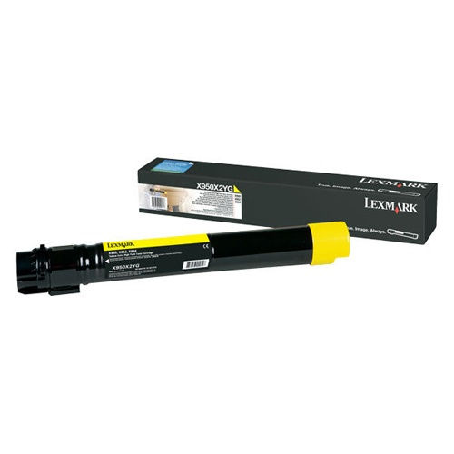 Lexmark X950X2YG Original Extra High Yield Yellow Toner Cartridge for X950de
