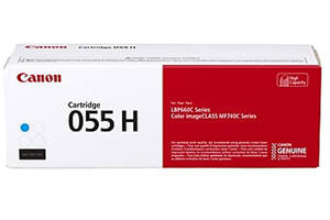 Canon 055H Cyan Original Toner Cartridge for LBP664Cdw MF741Cdw