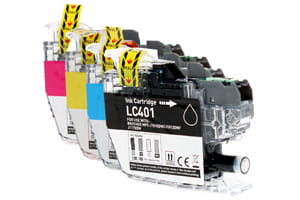 Brother LC401 Compatible Black & Color Ink Set for MFC-J1010DW J1170DW