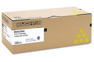 Ricoh 406478 Original High Yield Yellow Toner Cartridge for Aficio SPC231N SPC320DN