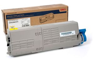 Okidata 46490501 Yellow Original Toner Cartridge for C532DN MC573