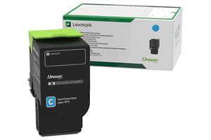 Lexmark 78C10C0 Cyan (1.4K) Original Toner Cartridge for CS421 CS521