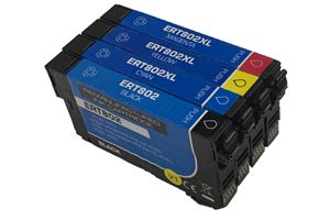 Epson 802 Black & 802XL 3-Color Combo Compatible Ink Cartridge Set