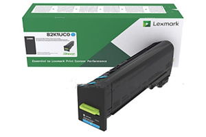 Lexmark 82K1UC0 55K Cyan Original Toner Cartridge for CX860DE