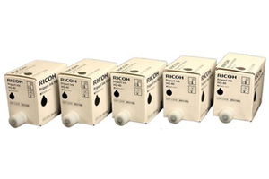 Ricoh 893188 5-Pack Black Original Ink Cartridge for DX4542