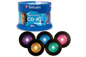 Verbatim 94587 52X 80 min 700MB Digital Vinyl CD-R Media 50PK Spindle