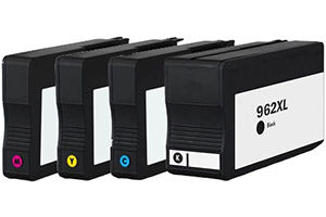 HP 962XL Black & Color High Yield 4 Pack Compatible Ink Cartridges