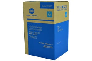 Konica Minolta AAJW431 TNP81C Cyan Original Toner Cartridge