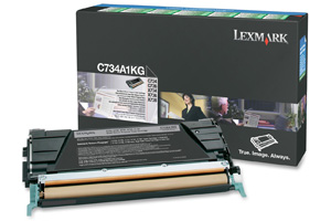 Lexmark C734A1KG Black Original Toner Cartridge for C734 XS734de