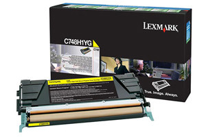 Lexmark C748H1YG 10K Yield Yellow Original Toner Cartridge for C748