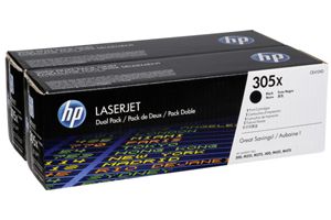 HP CE410XD 305X 2-PK Black Original Toner Cartridge M375DW M475DN