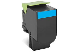 Lexmark 80C1XC0 Cyan Compatible 4K Yield Toner Cartridge for CX510