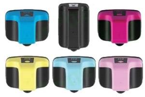 HP #02 Black & 5-Colors Combo Compatible Ink Cartridges w/ CHIP