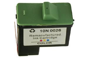 Lexmark 10N0026 (#26) Remanufactured Hi-Yield Color Ink Cartridge