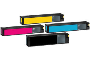 HP 981X Black & 3-Color Compatible Ink Cartridge Set for 586f 556xh