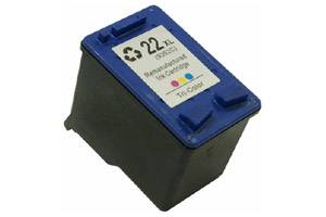 HP CH570AN (#22XL) Tri-Color Hi-Yield Remanufactured Ink Cartridge