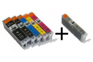 Canon PGI-250XL/CLI-251XL 6-Pack Hi-Yield Compatible Ink Cartridge Set