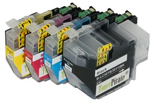 Brother LC3019 Black & Color Compatible Ink Cartridge 4 Pack Set