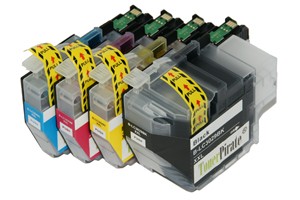Brother LC3029 Black & Color Compatible Ink Cartridge 4 Pack Set