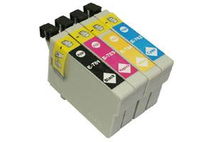 Epson T078 #78 Black & 3-Color Combo Remanufactured Ink