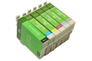 Epson #79 Remanufactured Black and Color 6 Pack Ink Cartridge Combo Set