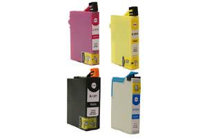 Epson T127 Black & 3-Color Combo Remanufactured Ink Cartridge Set
