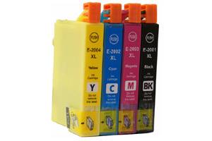 Epson T200XL High Yield Black & 3-Color Combo Remanufactured Ink Cartridges