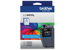 Brother LC401XL Cyan Original Ink Cartridge for MFC-J1010DW J1170DW