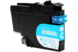 Brother LC406XL Compatible Cyan High Yield Ink Cartridge MFC-J4335DW