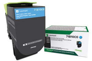 Lexmark 71B10C0 Cyan Original Toner Cartridge for CS317dn CX417de