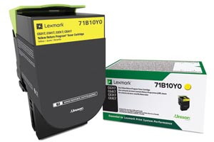 Lexmark 71B10Y0 Yellow Original Toner Cartridge CS317dn CX417de