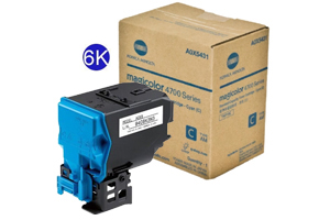 Minolta A0X5430 Cyan High Yield Original Toner for MagiColor 4750