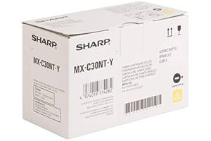 Sharp MX-C30NTY Yellow Original Toner Cartridge for MX-C250 MX-C300