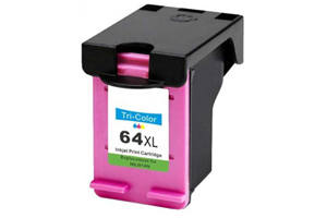 HP N9J91AN 64XL Tri Color High Yield Compatible Ink Cartridge for 6255