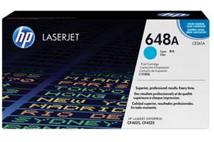 HP CE261A 648A Cyan Original Toner Cartridge for Laserjet CP4025
