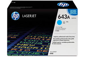 HP Q5951A / 51A Original Cyan Toner Cartridge for LaserJet 4700