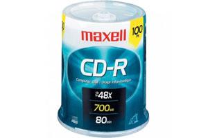 Maxell 648200 48X 80Min 700MB CD-R 100PK Spindle