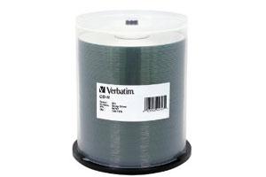 Verbatim 94797 52X 80Min 700MB Silk Screen Printable CD-R w/ Azo Dye 100PK Spindle
