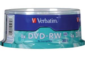 Verbatim 95179 4.7GB DVD-RW 30PK Spindle
