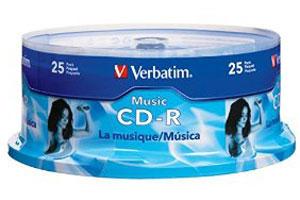 Verbatim 96155 40X 80Min 700MB CD-R 25PK Spindle