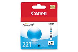 Canon CLI-221 Cyan Original Ink Tank for Pixma iP3600 iP4600 MP640 MP980 MX860
