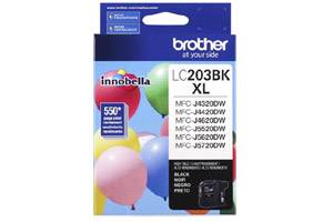 Brother LC203BK Original Black Ink Cartridge for MFC-J4320DW