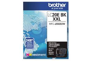 Brother LC20EBK Black Original Super High Yield Ink Cartridge