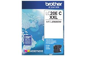 Brother LC20EC Cyan Original Super High Yield Ink Cartridge