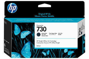 HP 730 P2V65A Matte Black Original Ink Cartridge for T1600 T1700
