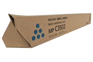 Ricoh 841738 Cyan Original Toner Cartridge Aficio MPC3002 C3502
