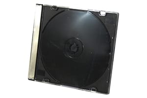 Generic Black CD/DVD Storage 5.2mm Slim Jewel Case 1PK