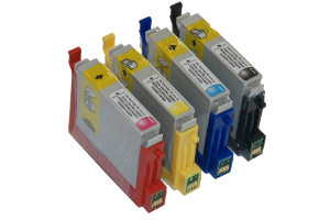 Epson T060 Black & 3-Color Combo Pack Compatible Ink Cartridges