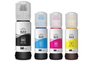 Epson T522 Black & Color Compatible Ink Bottle Set - EcoTank ET-2800