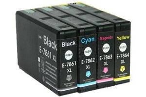 Epson T786XL Black & 3-Color Combo Remanufactured Ink Cartridge Set